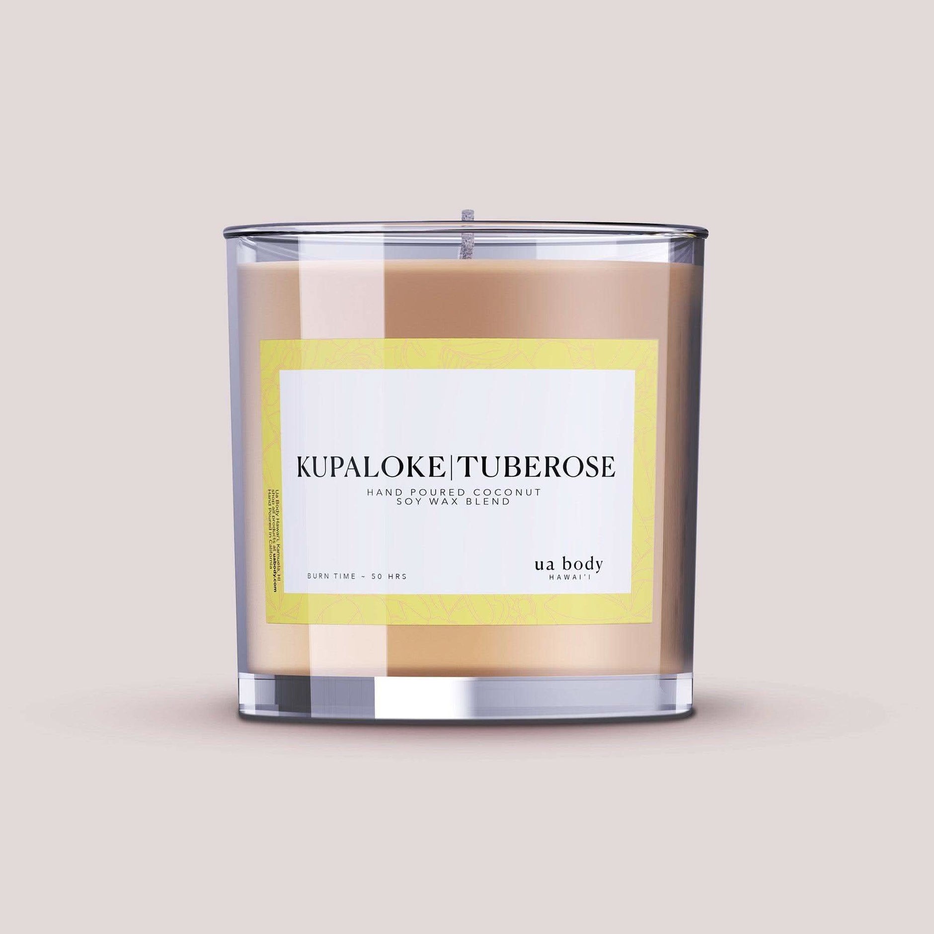 Ua Body | Hawaiian Skincare Kupaloke Tuberose Scented Candle - SwagglyLife Home & Fashion